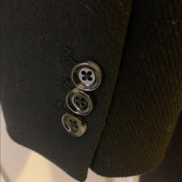 Mango Classic Black Double breasted  Coat - size M - Picture 8 of 8